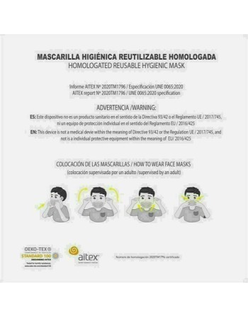 Genanvendelig stof hygiejnemaske DC Super Hero Girls Børns Sort