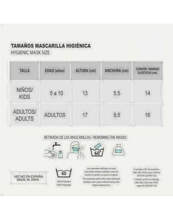 Genanvendelig stof hygiejnemaske DC Super Hero Girls Børns Sort