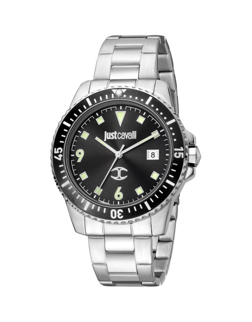 Herreur Just Cavalli JC1G246M0065 Sort Sølvfarvet