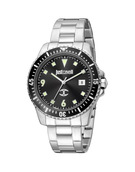 Herrenuhr Just Cavalli JC1G246M0065 Schwarz Silberfarben