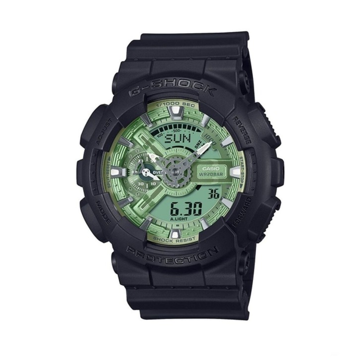 Herreur Casio G-Shock GA-110CD-1A3ER Sort Grøn (Ø 51 mm)