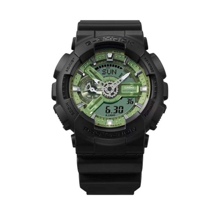 Orologio Uomo Casio G-Shock GA-110CD-1A3ER Nero Verde (Ø 51 mm)