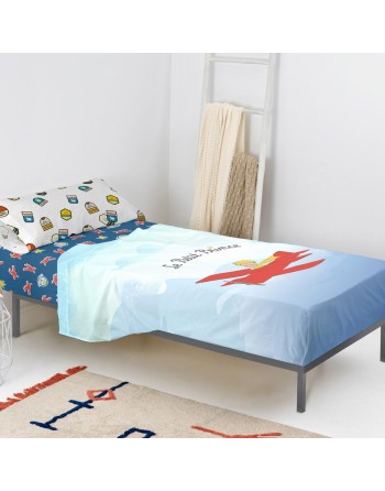 Bedding set HappyFriday Le Petit Prince Son avion Multicolour Single 2 Pieces