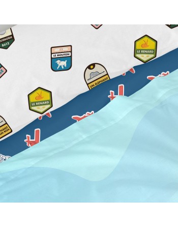 Set di Lenzuola HappyFriday Le Petit Prince Son avion Multicolore Singolo 2 Pezzi