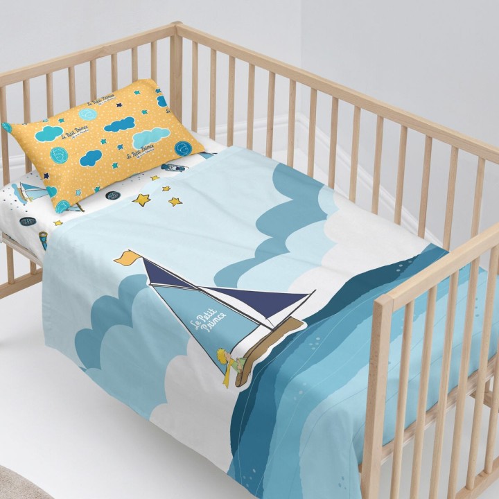 Set di Lenzuola HappyFriday Le Petit Prince Navigateur  Multicolore Culla Neonato 2 Pezzi