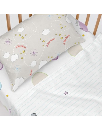 Set di Lenzuola HappyFriday Le Petit prince Voyageur  Multicolore Culla Neonato 2 Pezzi