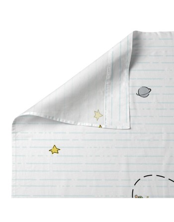 Jeu de draps HappyFriday Le Petit prince Voyageur  Multicouleur Lit de bébé 2 Pièces