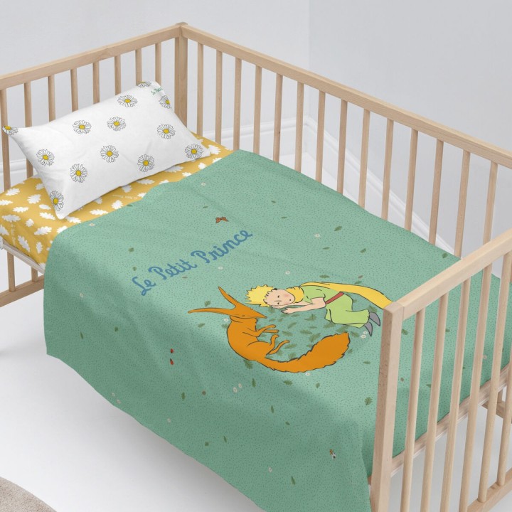 Sengetøj sæt HappyFriday Le Petit Prince Le printemps  Multifarvet Vugge til baby 2 Dele