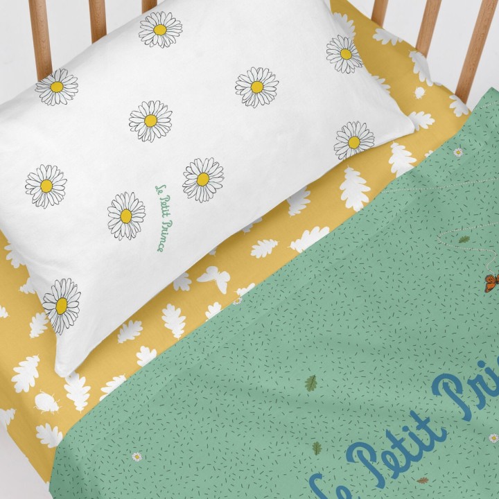 Set di Lenzuola HappyFriday Le Petit Prince Le printemps  Multicolore Culla Neonato 2 Pezzi