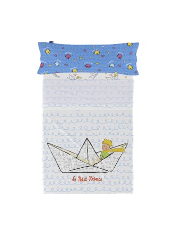 Set di Lenzuola HappyFriday Le Petit Prince Navire  Multicolore Singolo 2 Pezzi