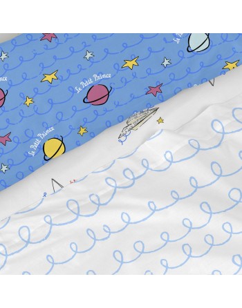 Jeu de draps HappyFriday Le Petit Prince Navire  Multicouleur Lit 1 persone 2 Pièces