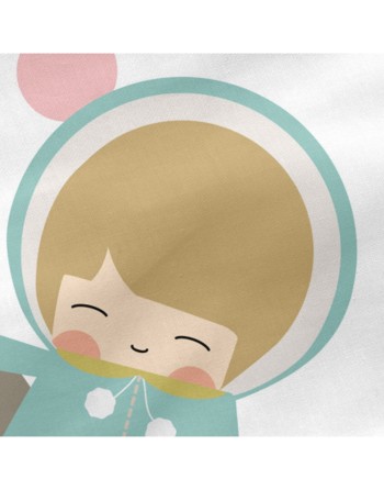 Protection du berceau HappyFriday Happynois Skymo day Multicouleur 210 x 40 cm