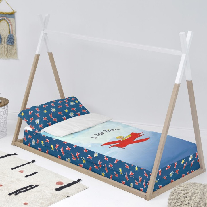 Copripiumino senza Imbottitura HappyFriday Le Petit Prince Son avion Multicolore 105 x 200 cm