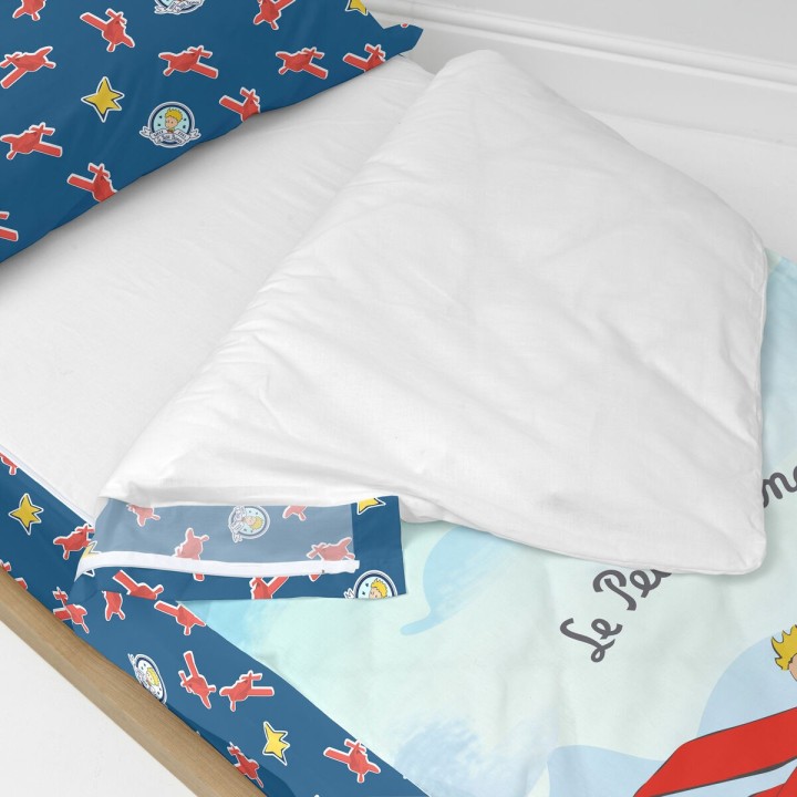 Copripiumino senza Imbottitura HappyFriday Le Petit Prince Son avion Multicolore 105 x 200 cm