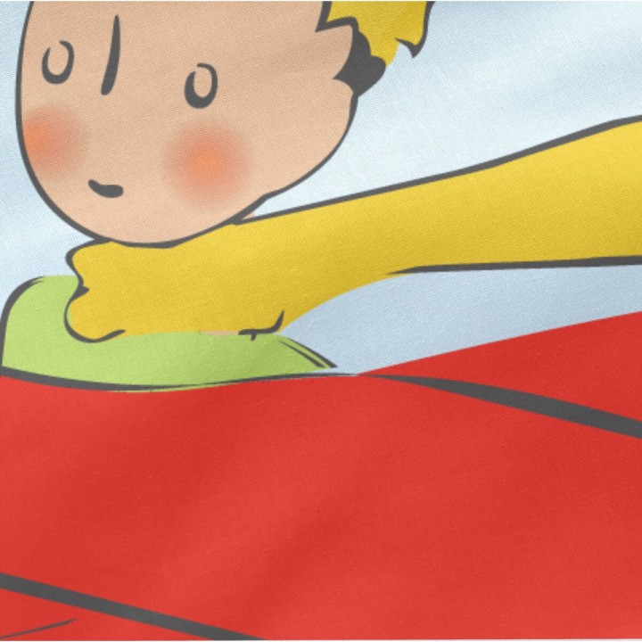 Quilt Cover without Filling HappyFriday Le Petit Prince Son avion Multicolour 105 x 200 cm