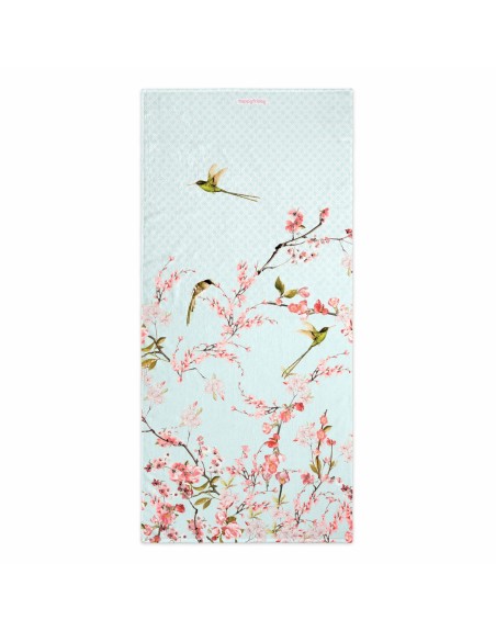 Bath towel HappyFriday Chinoiserie Multicolour 70 x 150 cm
