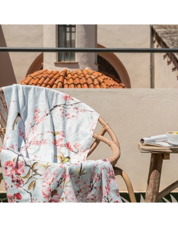 Bath towel HappyFriday Chinoiserie Multicolour 70 x 150 cm