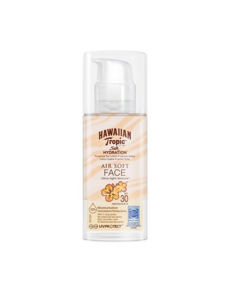 Protezione Solare Viso Silk Air Soft Hawaiian Tropic Silk Air Soft Face Spf 30 50 ml Spf 30