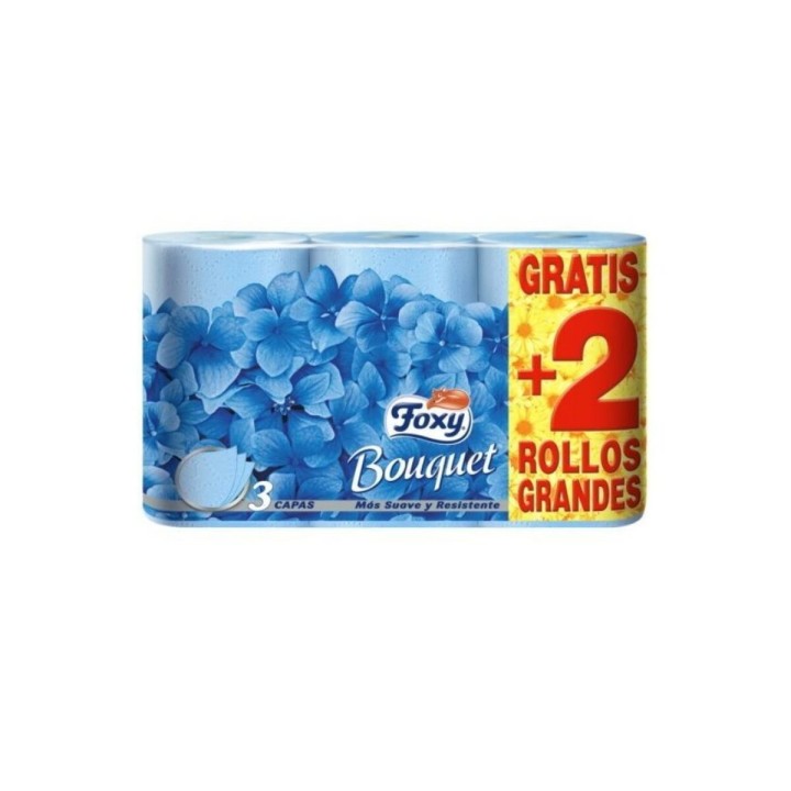 Papel Higiénico Foxy Bouquet 3 capas (6 uds)