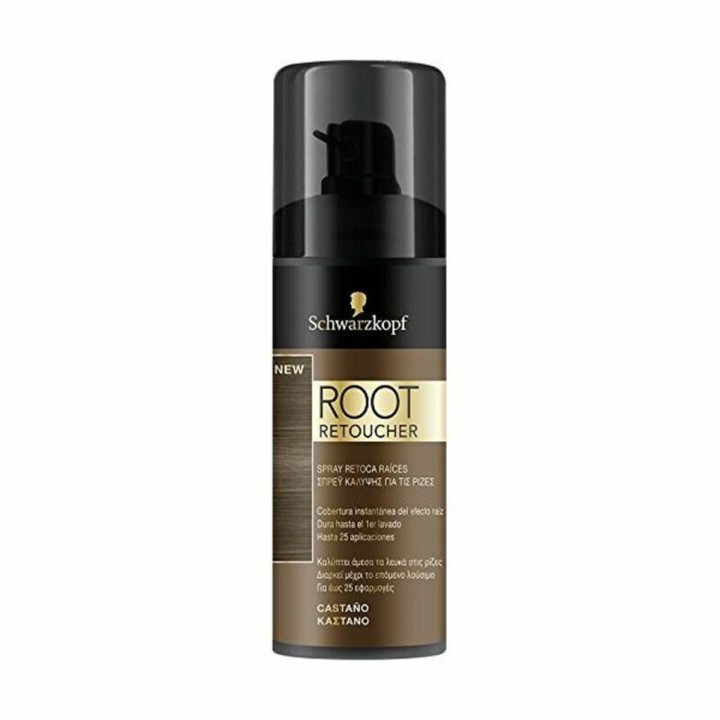 Spray Corrector de Raíces Root Retoucher Syoss Root Retoucher Castaño 120 ml
