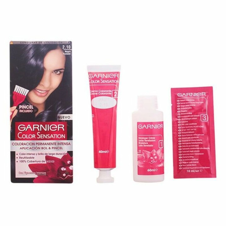 Tinte Permanente Color Sensation 2,10 Garnier Negro Azulado