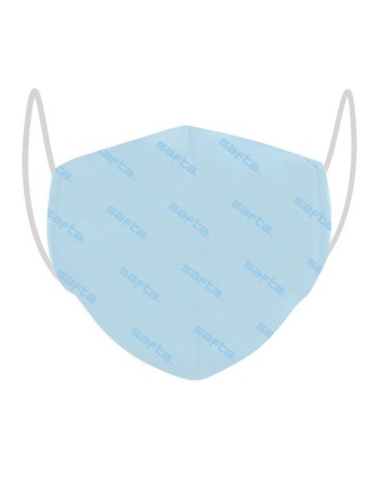 Masque en tissu hygiénique réutilisable Safta Adulte Bleu ciel
