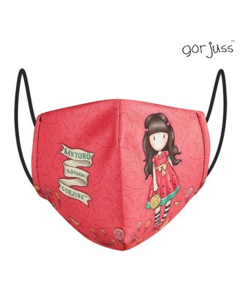 Masque en tissu hygiénique réutilisable Gorjuss Rouge