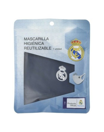 Mascherina Igienica in Stoffa Riutilizzabile Real Madrid C.F. Azzurro