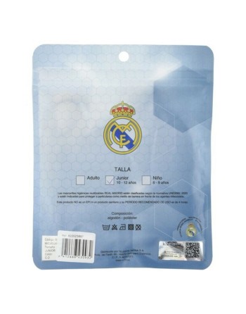 Mascherina Igienica in Stoffa Riutilizzabile Real Madrid C.F. Azzurro