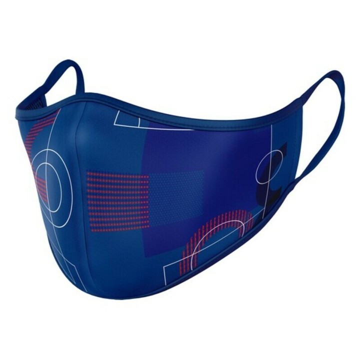 Mascherina Igienica in Stoffa Riutilizzabile F.C. Barcelona 822020897 Azzurro