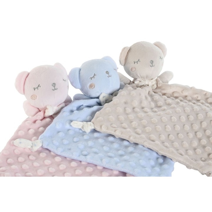 Set Regalo per Neonati Home ESPRIT Azzurro Beige Rosa Poliestere (3 Unità)