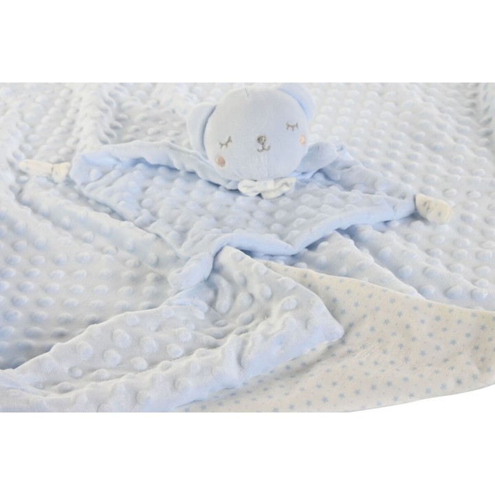 Set Regalo per Neonati Home ESPRIT Azzurro Beige Rosa Poliestere (3 Unità)