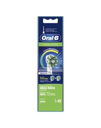Cabezal de Recambio Cross Action Oral-B Cross Action 2 Unidades