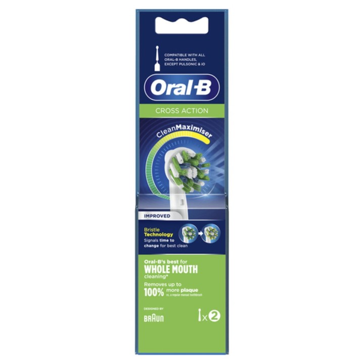 Tandbørstehoved Cross Action Oral-B Cross Action 2 enheder
