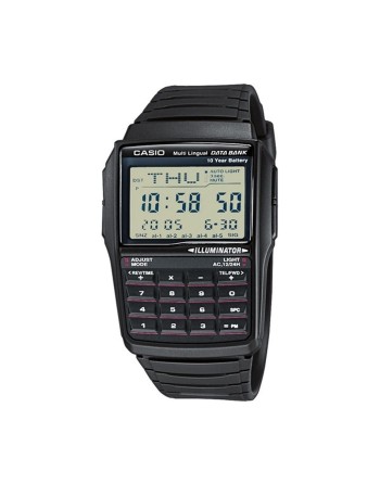 Orologio Uomo Casio DATABANK CALCULATOR Nero Grigio