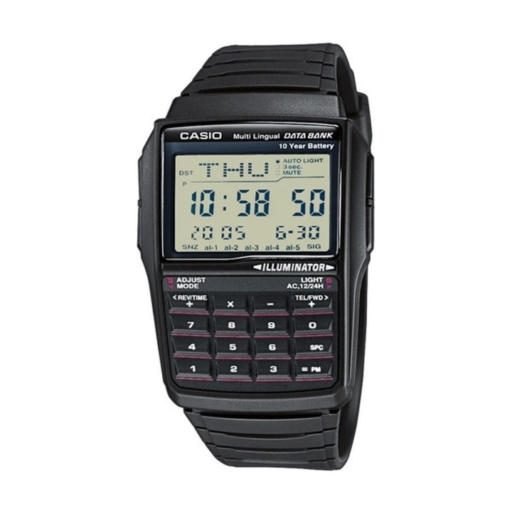 Herreur Casio DATABANK CALCULATOR Sort Grå