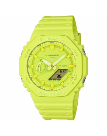 Reloj Unisex Casio G-Shock GA-2100-9A9ER Amarillo (Ø 44,5 mm) (45,5 mm)