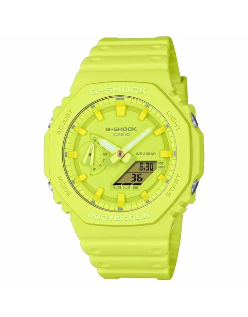 Orologio Unisex Casio G-Shock GA-2100-9A9ER Giallo (Ø 44,5 mm) (45,5 mm)
