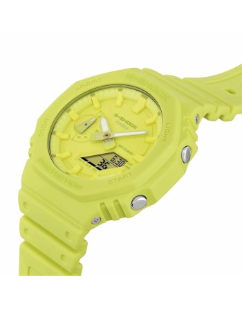 Montre Unisexe Casio G-Shock GA-2100-9A9ER Jaune (Ø 44,5 mm) (45,5 mm)