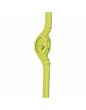 Unisex ur Casio G-Shock GA-2100-9A9ER Gul (Ø 44,5 mm) (45,5 mm)