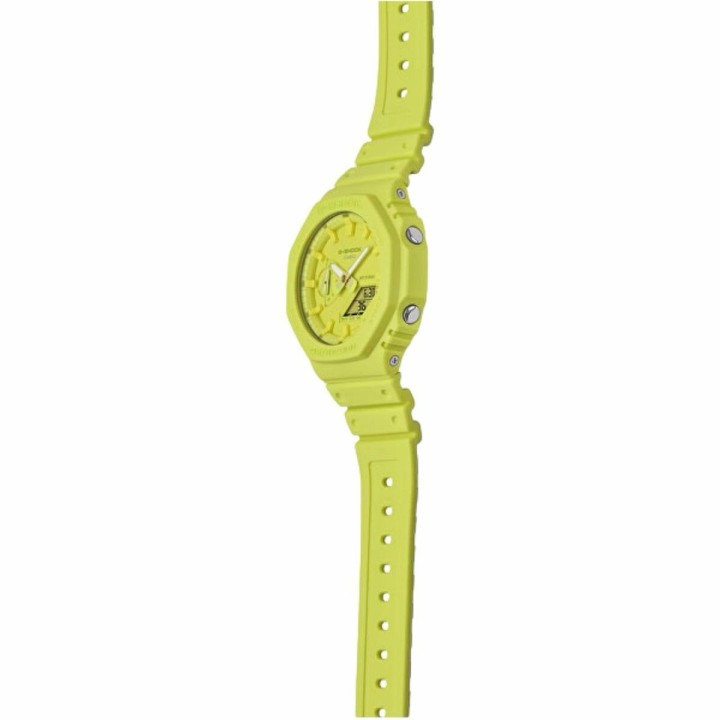 Unisex ur Casio G-Shock GA-2100-9A9ER Gul (Ø 44,5 mm) (45,5 mm)