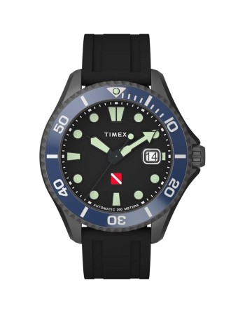 Herrenuhr Timex DEEP WATER TIBURON AUTOMATIC Schwarz (Ø 44 mm)