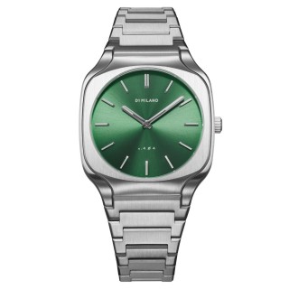 Herreur D1 Milano EDEN Grøn Sølvfarvet (Ø 37 mm)