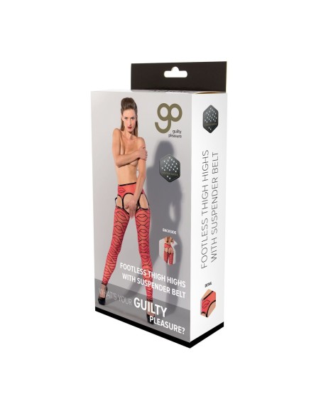 Strümpfe Guilty Pleasure Rot (XL)