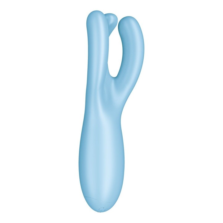 Masseur Satisfyer Threesome 4 Connect Bleu