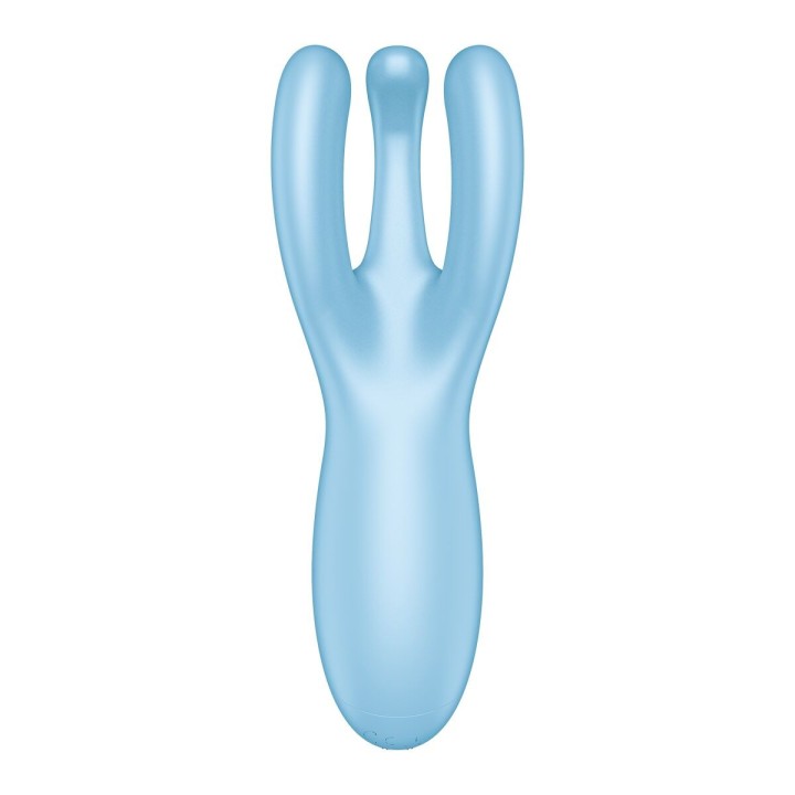 Massaggiatore Satisfyer Threesome 4 Connect Azzurro