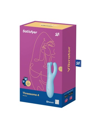 Masseur Satisfyer Threesome 4 Connect Bleu