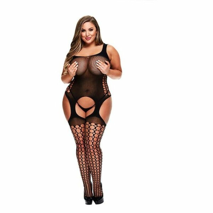 Body crochet sans entrejambe Grande Taille Baci Lingerie 00421 (XL)
