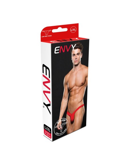 Tanga Lowrise Envy Zip Rojo L/XL