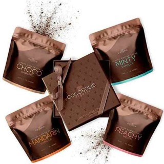 Eksfolierende ansigtscreme Luxury Coffee Scrub Box Cocosolis Luxury Coffee Scrub Box 4 Dele (4 x 70 ml)